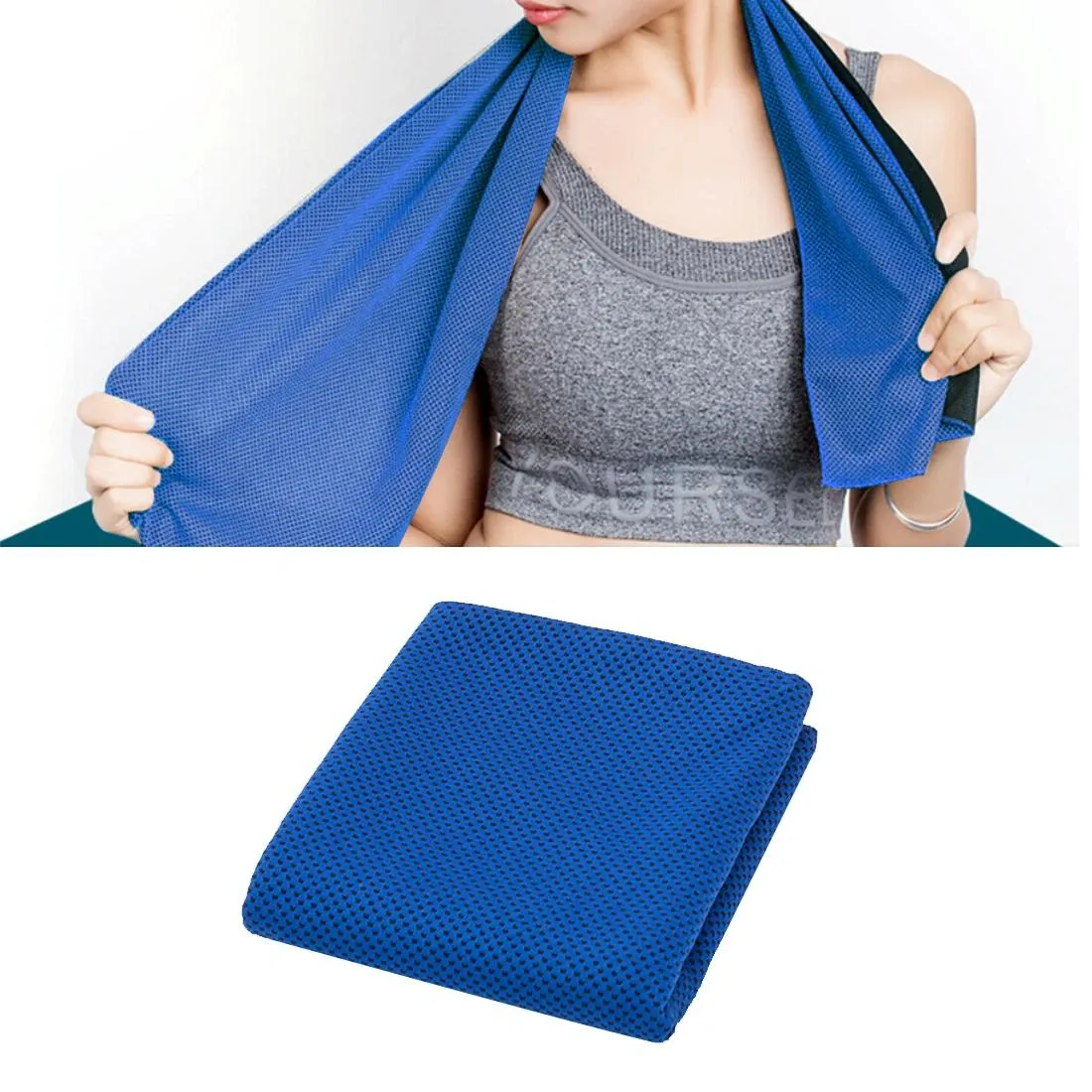 2-pack Enduring Ice Towels - Microfiber Fabric 30*100cm - Ideal for Gym and Sports