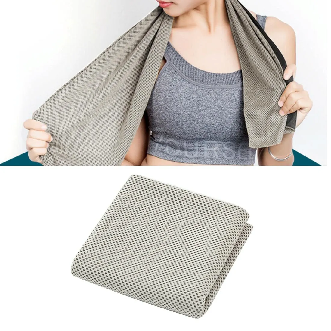 2-pack Enduring Ice Towels - Microfiber Fabric 30*100cm - Ideal for Gym and Sports