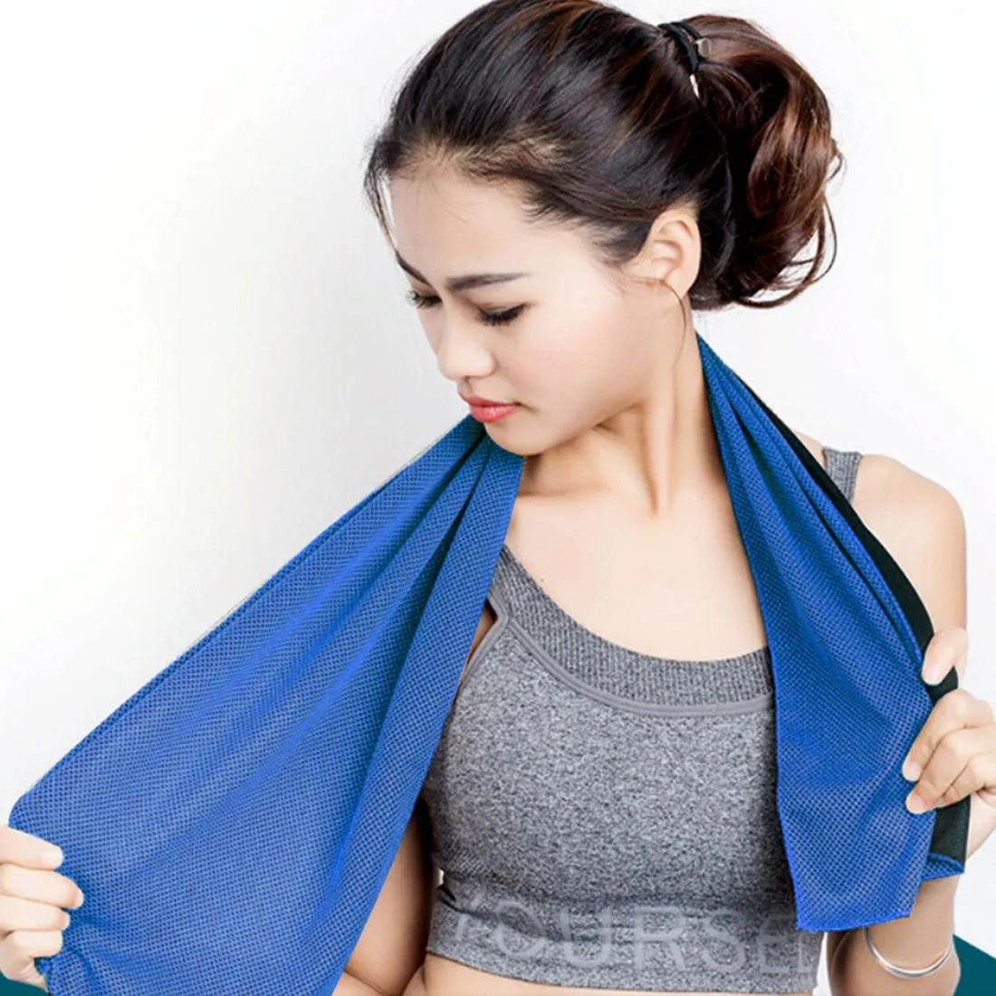 2-pack Enduring Ice Towels - Microfiber Fabric 30*100cm - Ideal for Gym and Sports