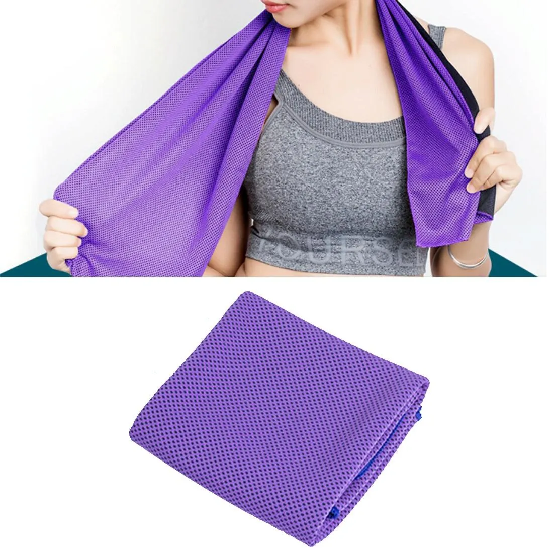 2-pack Enduring Ice Towels - Microfiber Fabric 30*100cm - Ideal for Gym and Sports