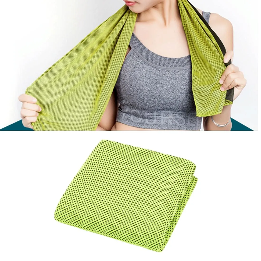 2-pack Enduring Ice Towels - Microfiber Fabric 30*100cm - Ideal for Gym and Sports