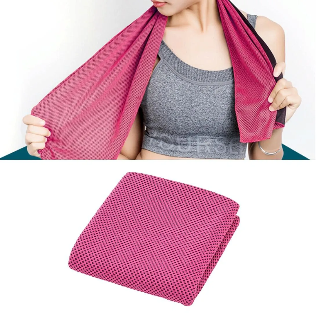 2-pack Enduring Ice Towels - Microfiber Fabric 30*100cm - Ideal for Gym and Sports
