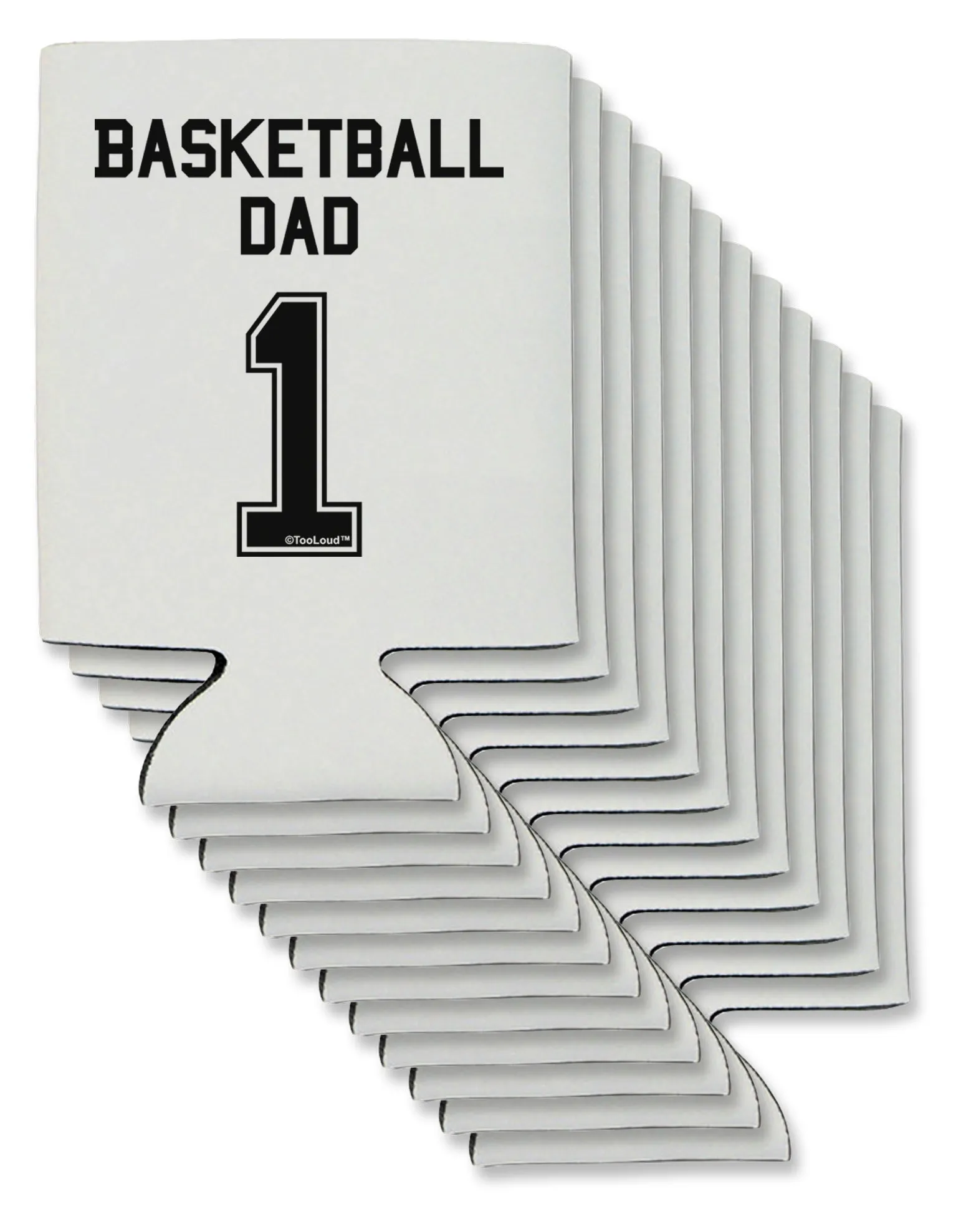 Basketball Dad Jersey Can / Bottle Insulator Coolers by TooLoud