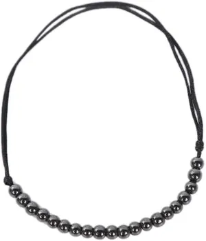 Black Beaded Anklet Western Bead Ankle Bracelet for Women Men