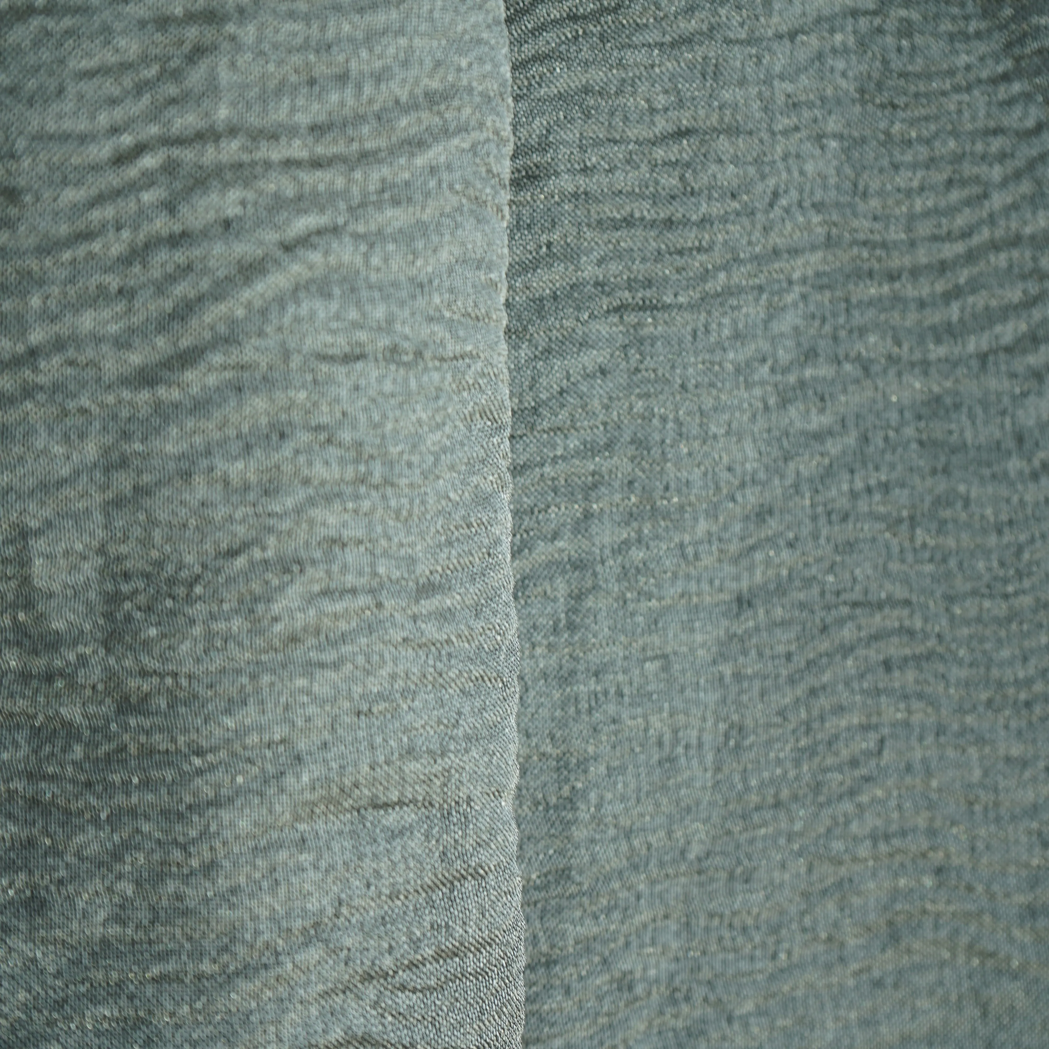 Black Shimmer Crushed Tissue Fabric