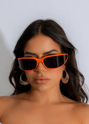 Can't See Me Sunglasses Orange