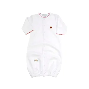 Christmas Bear Convertible Gown, White
