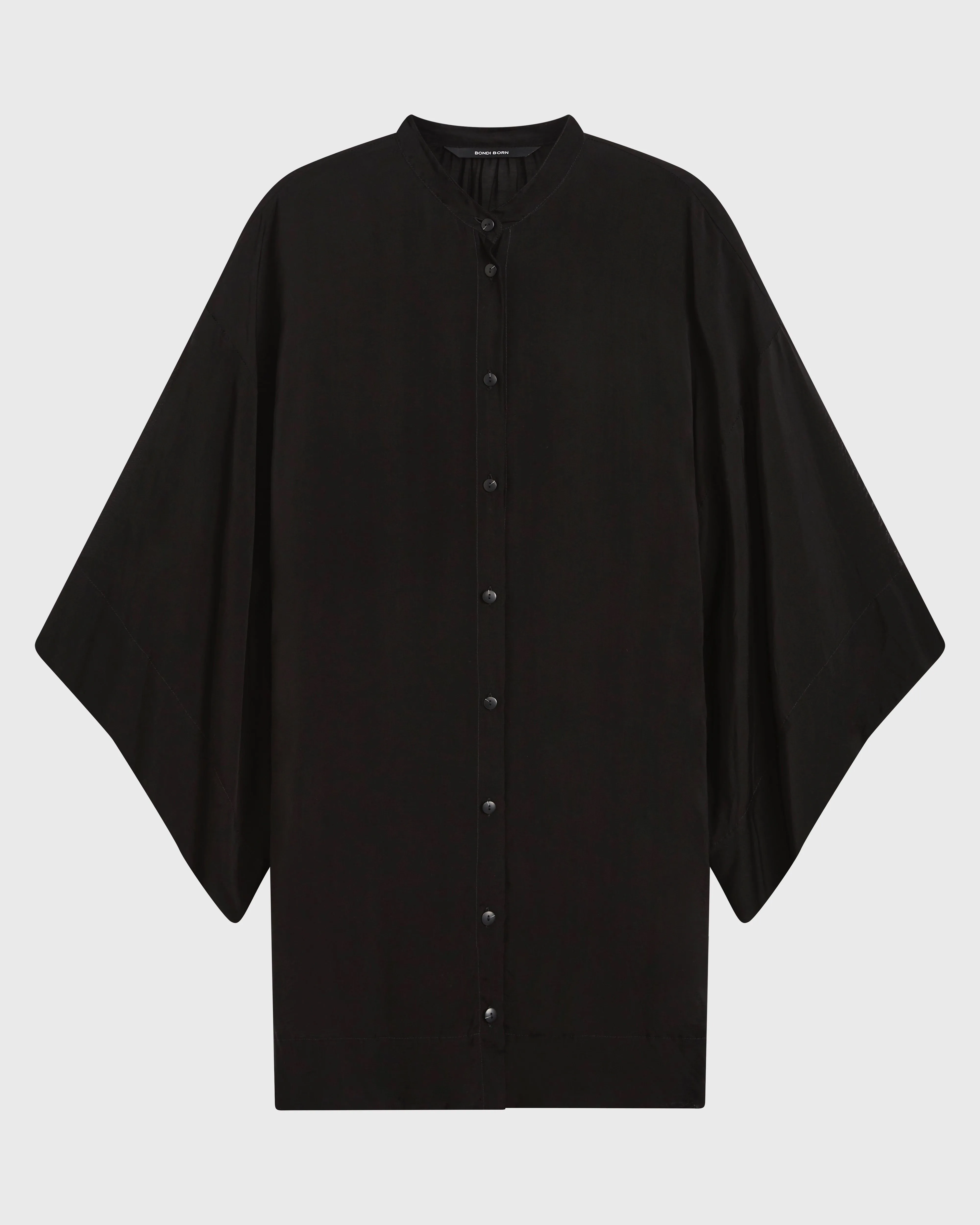 Cremona Wrap Mini Coverup - Black