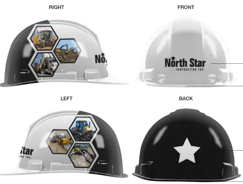 Custom Wrap Hard Hats - 107/CS
