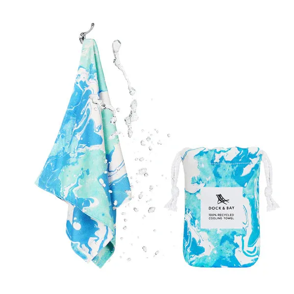 Dock & Bay - Cooling Gym Towel - Take A Dip Blue