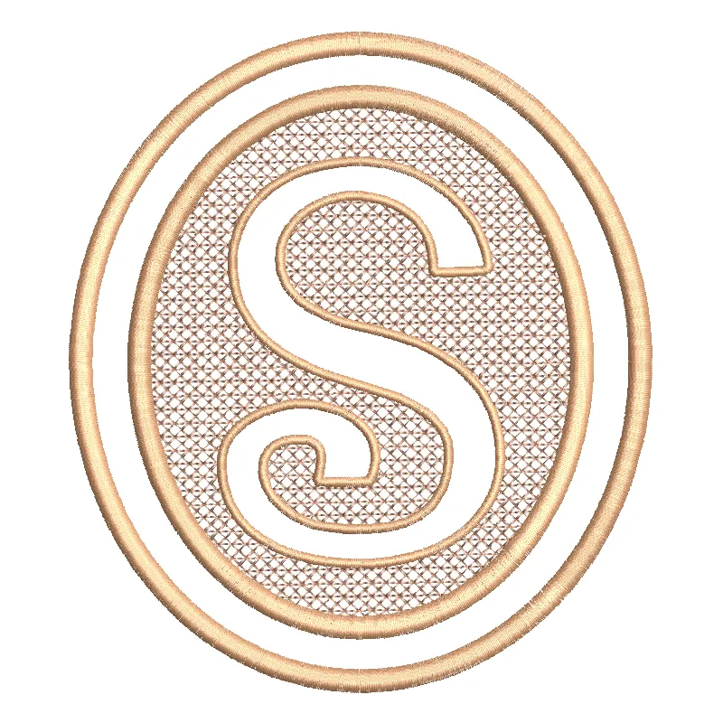 Elegant Embossed Alphabet 6x10--Set of 26 Designs