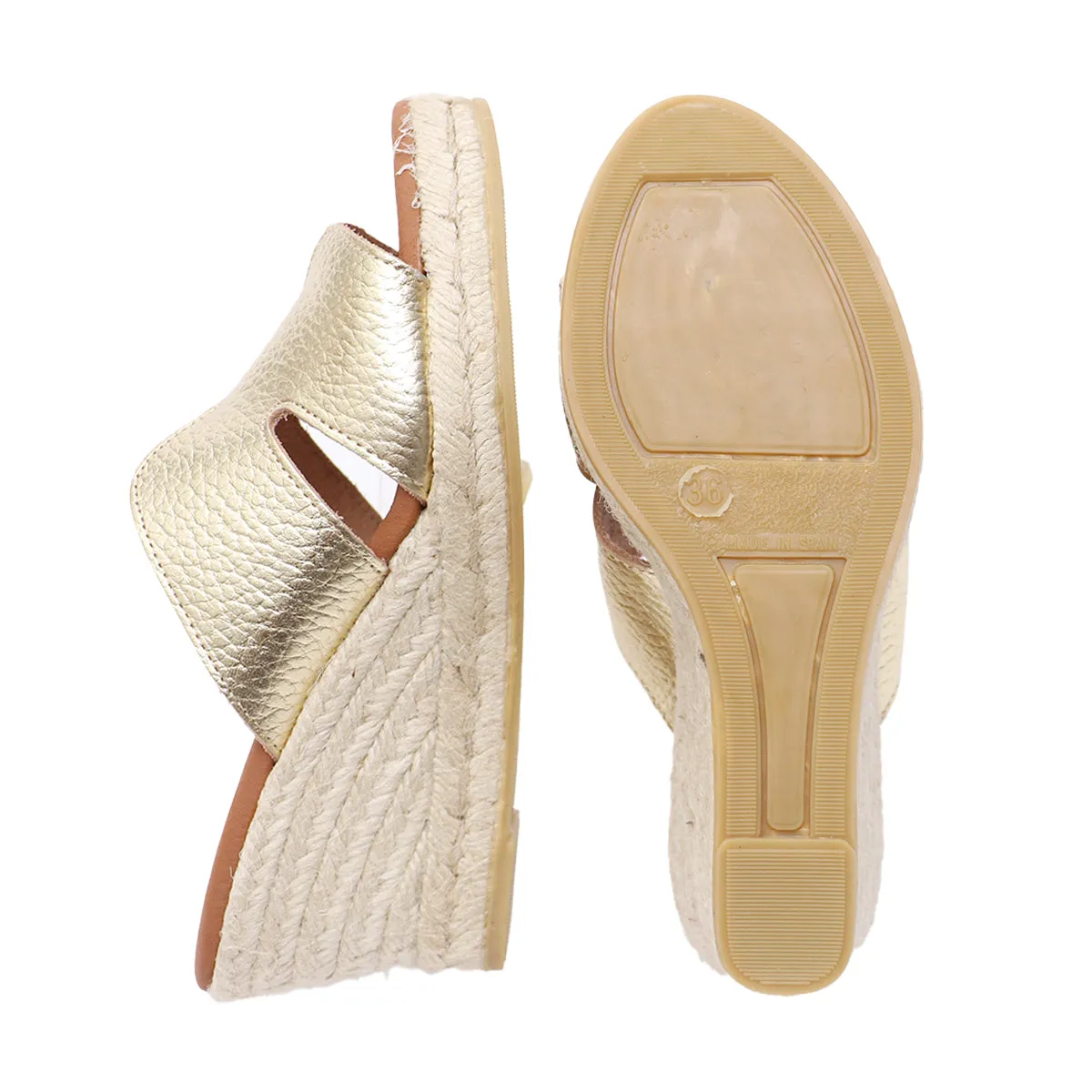 Elva Champagne Soft Wedge