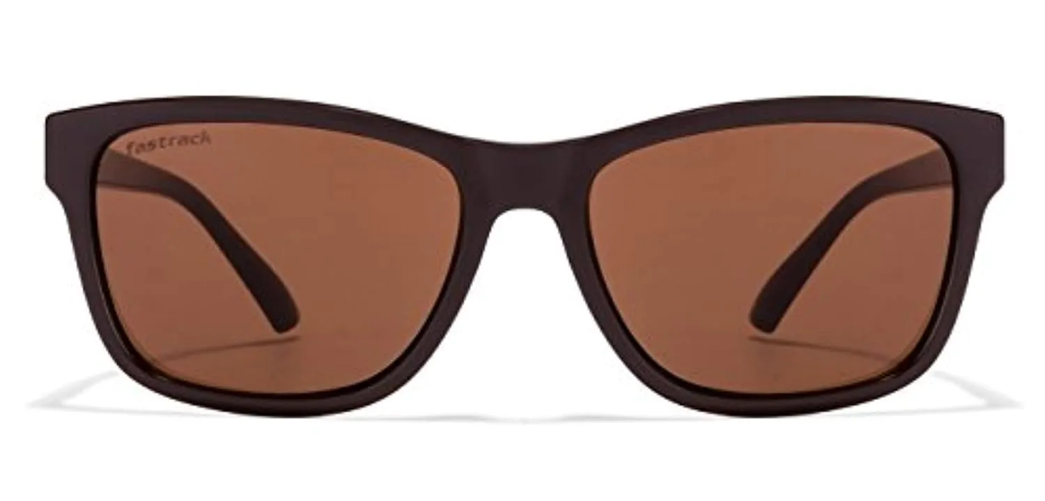 Fastrack Men Square Non Polarization Sunglasses (Brown_ S)