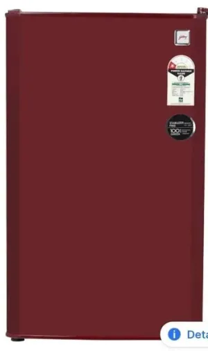 Godrej Mini Refrigerator 97 Litres 1 Star RD CHAMP 114A WPF WN RD Wine Red | Small Room Refrigerator