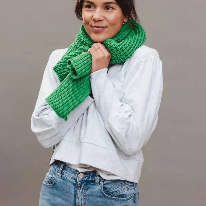 Hello Friday - Pippa Scarf - Green Grey