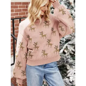 Holiday Sweater-Retro Reindeer