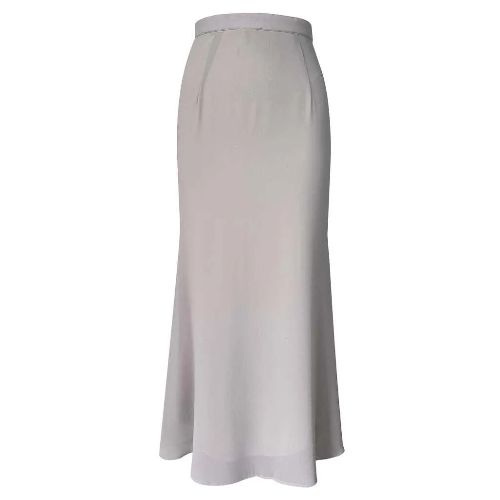 Mehra Mermaid Kurung Set - Light Grey