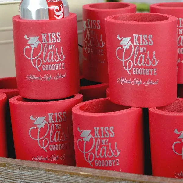 Personalized Arctic Foam Graduation Party Can Cooler Favors