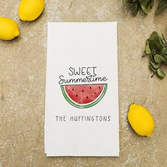Personalized Summer Tea Towels