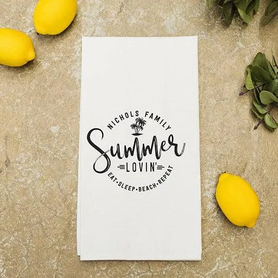 Personalized Summer Tea Towels