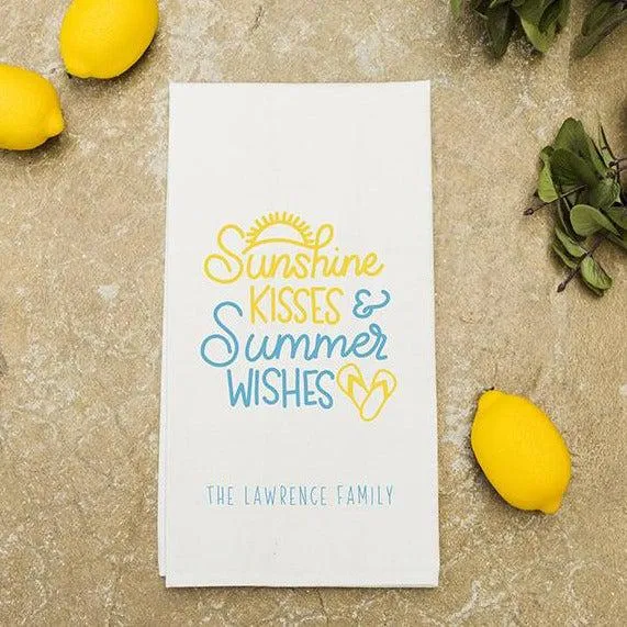 Personalized Summer Tea Towels