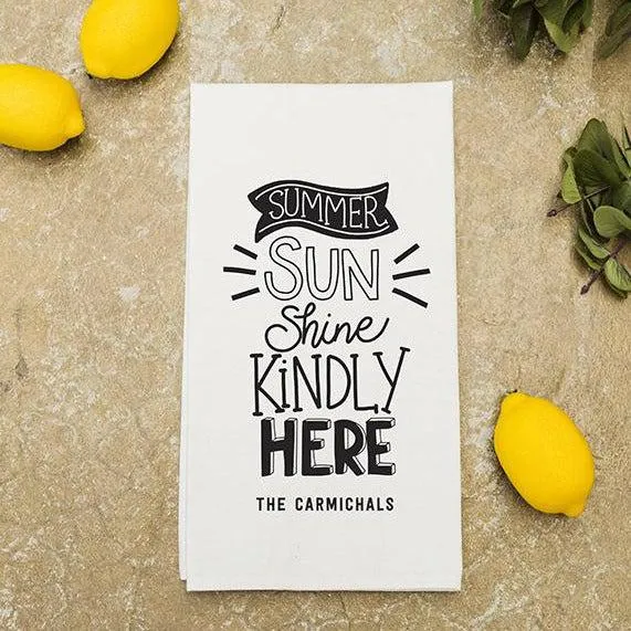 Personalized Summer Tea Towels