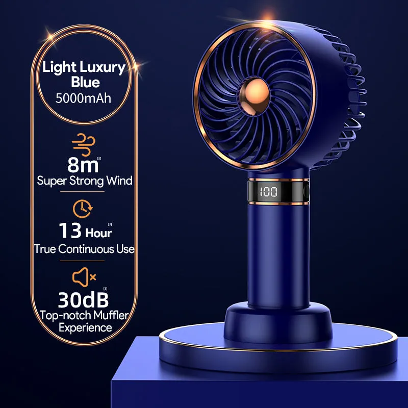 Portable 5000mAh Handheld Mini Air Conditioner Fan