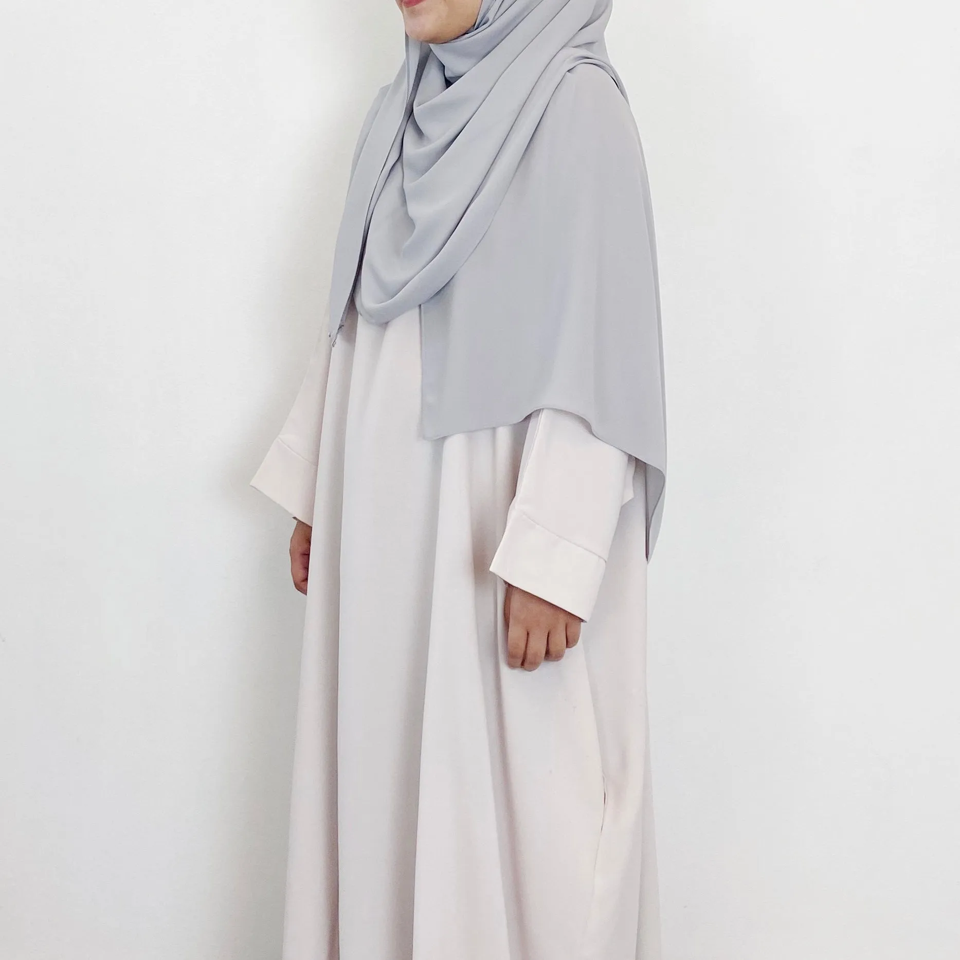 Premium Chiffon : Light Grey