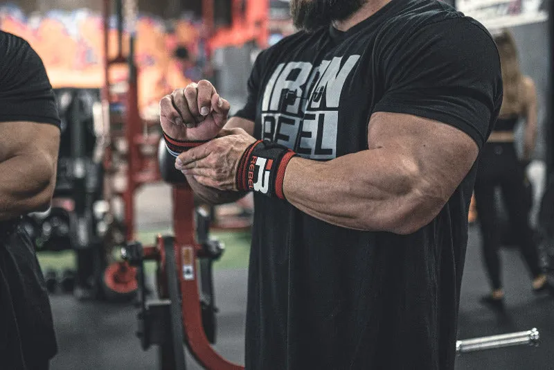Rebel Wrist Wraps (Black/Red)