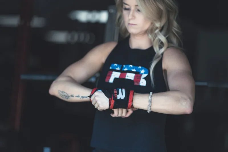 Rebel Wrist Wraps (Black/Red)