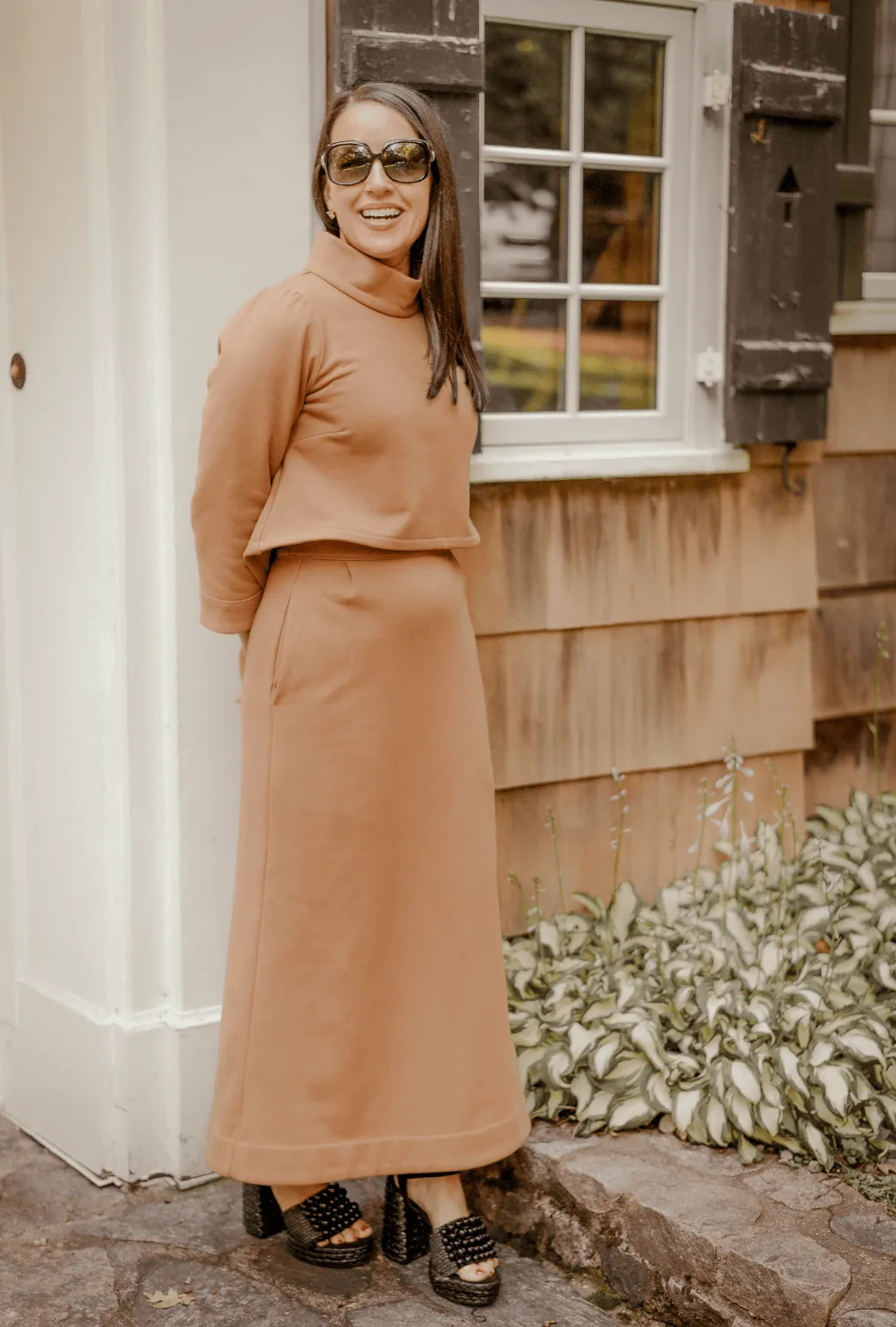 SAMPLE - Hostess Skirt - Caramel Knit