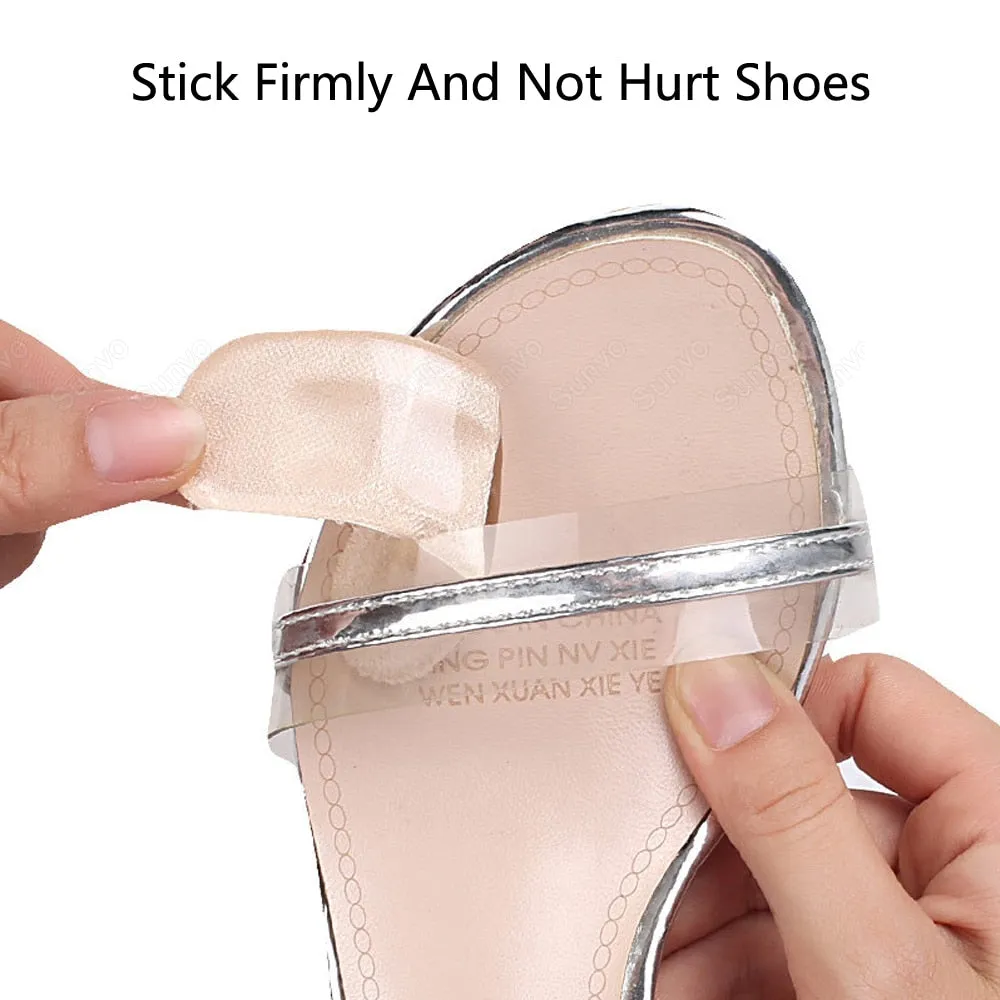 Silicone Pads for Women&#39;s Shoes Non-slip Inserts Self-adhesive Forefoot Heel Gel Insoles for Heels Sandals Anti-Slip Foot Pad