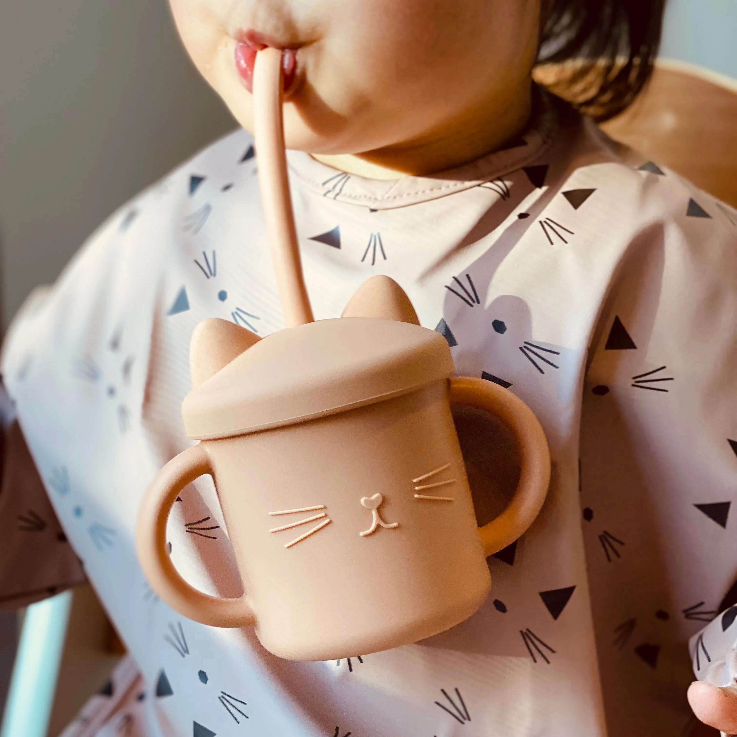 Suction Plate, Straw Cup & Cape Smock