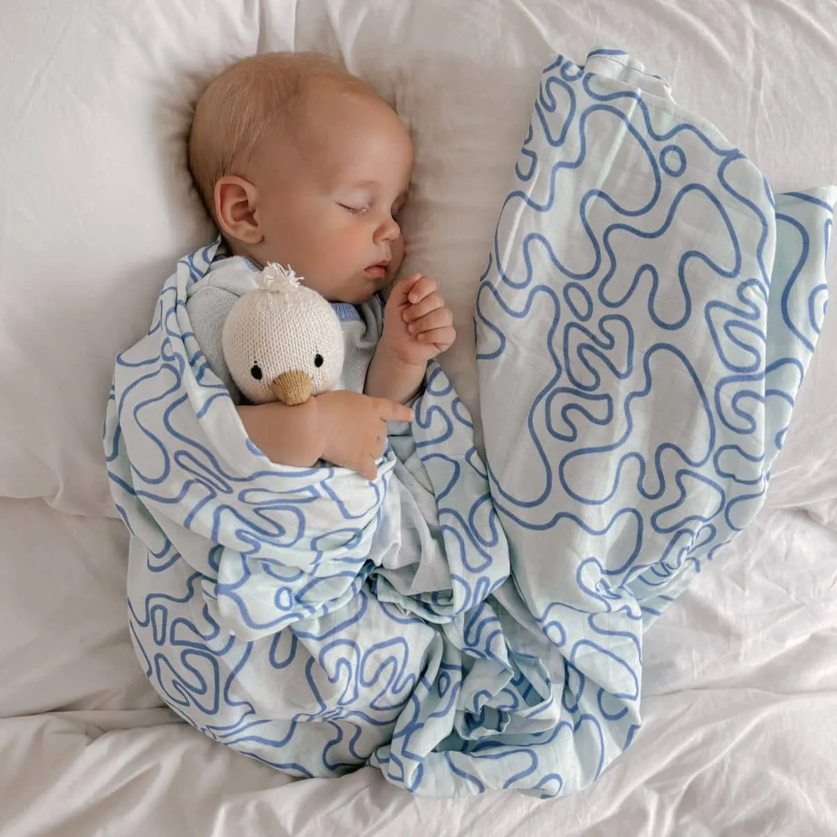 Ziggy Lou Muslin Swaddle - Zen